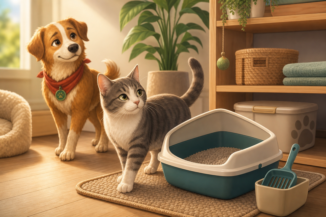 Chat qui fait ses besoins hors litière - conseils Animo Dépôt