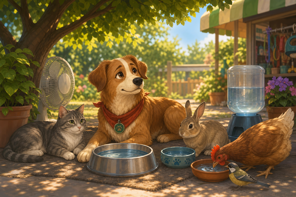 Animaux protégés de la canicule avec Nima - Animo Dépôt