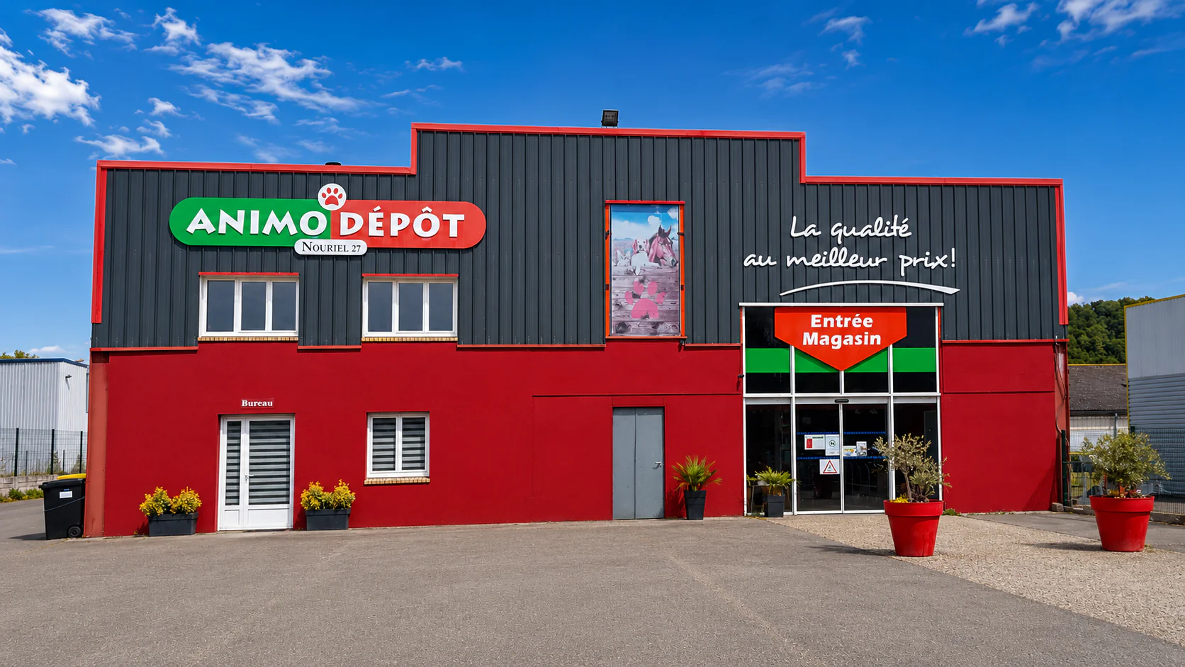 Façade du magasin Animo Dépôt Pont-Audemer